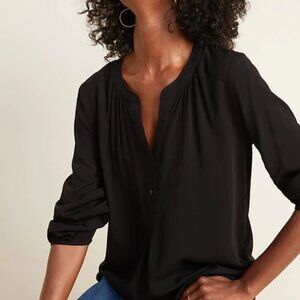 NWT Old Navy Split-Neck Popover Blouse